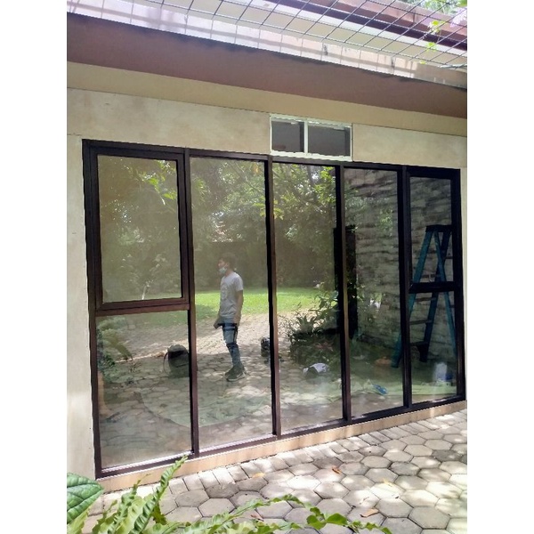 Partisi Aluminium jendela & kaca mati
