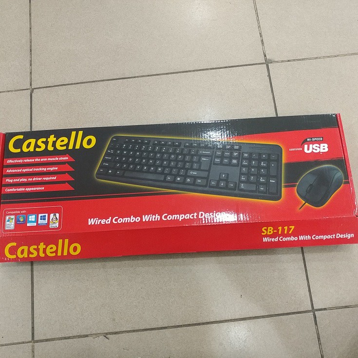 Keyboard standard USB Votre - Castello SB-117 garansi