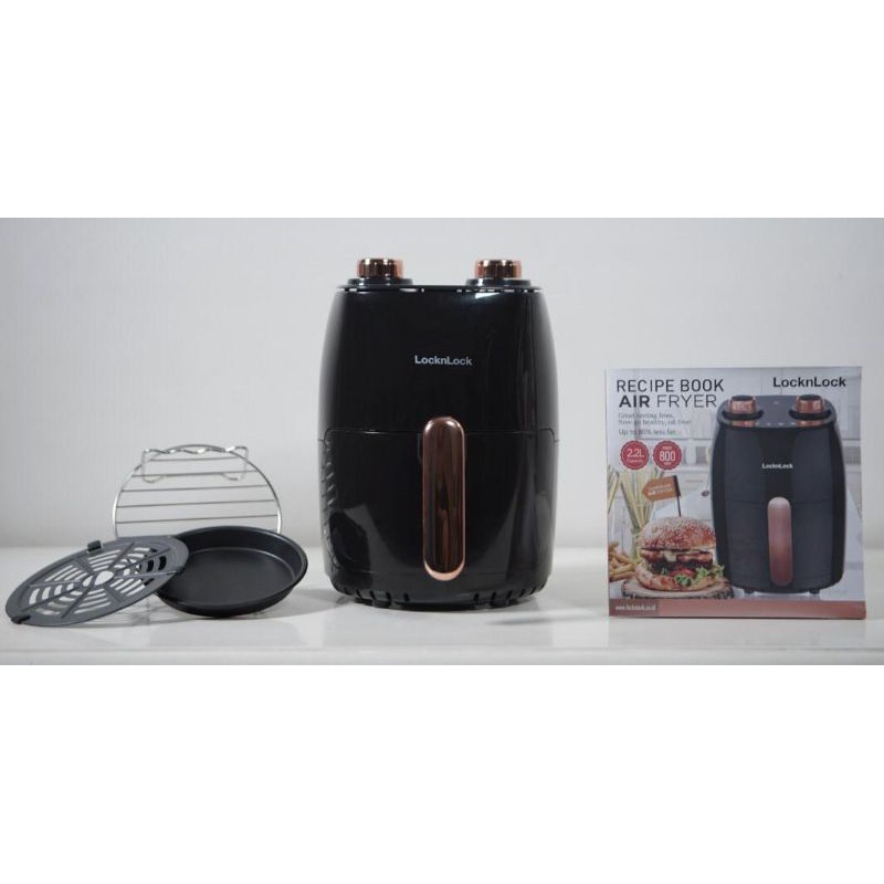 Air Fryer LocknLock Black-rosegold Series