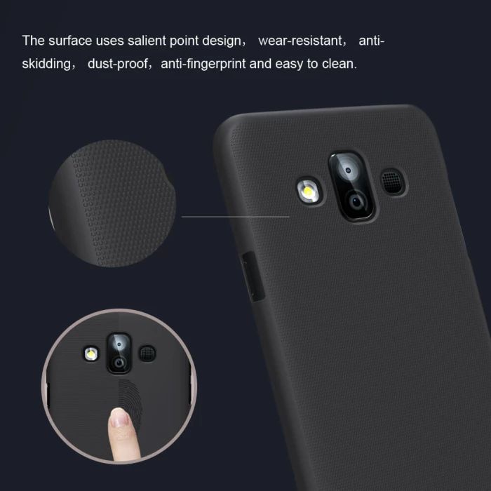 SAMSUNG GALAXY J7 DUO NILLKIN HARDCASE FROSTED SHIELD ORIGINAL HARDCASE COLOR BLACK