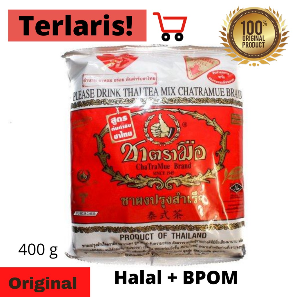 

Thai Tea Mix Number One Chatramue Brand 400 gram HALAL + BPOM READY STOCK