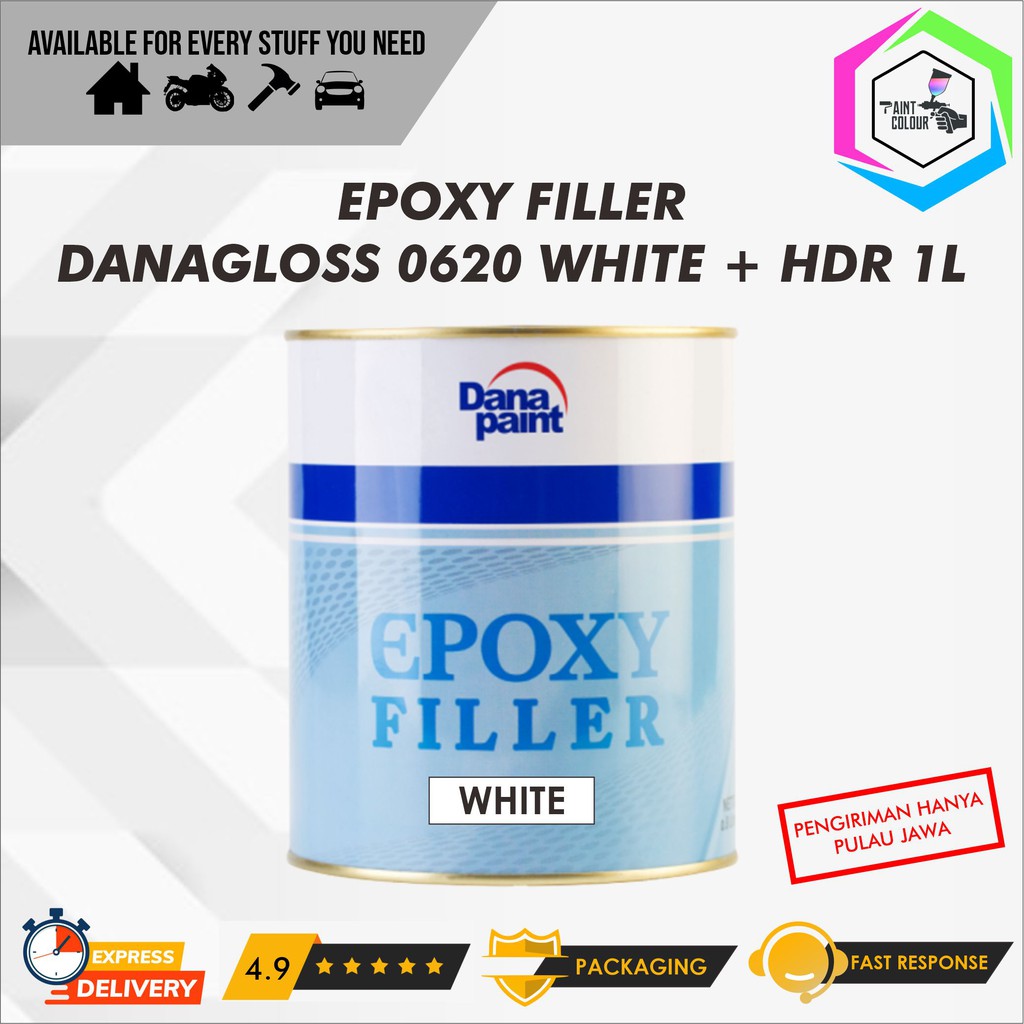  Dana Paint Epoxy  Cat Dasar Filler 0620 WHITE 1kg 