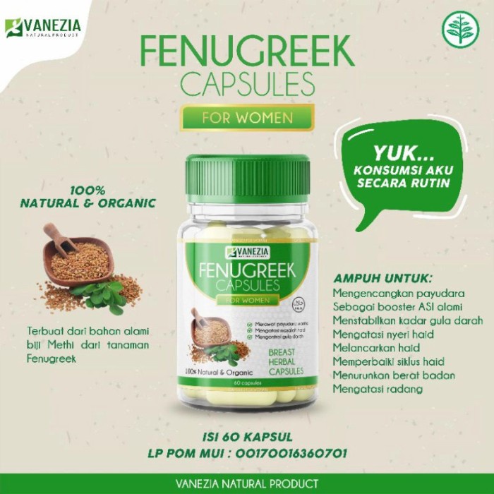 {cantikstore} fenugreek kapsul Murah