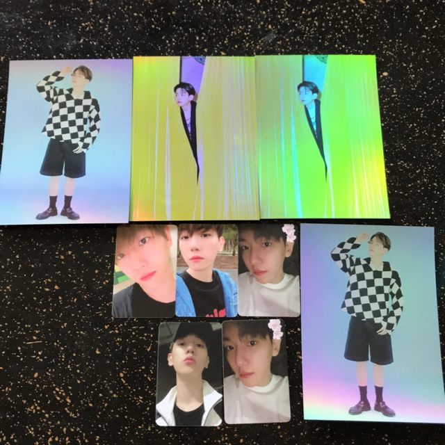 Official Postcard dan Photocard Baekhyun Album Delight