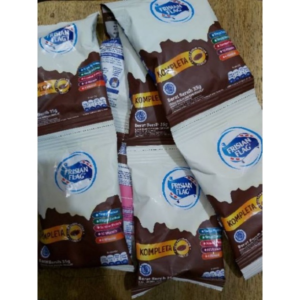 Susu Bubuk Bendera Kompleta Coklat &amp; Vanila [RENCENG]