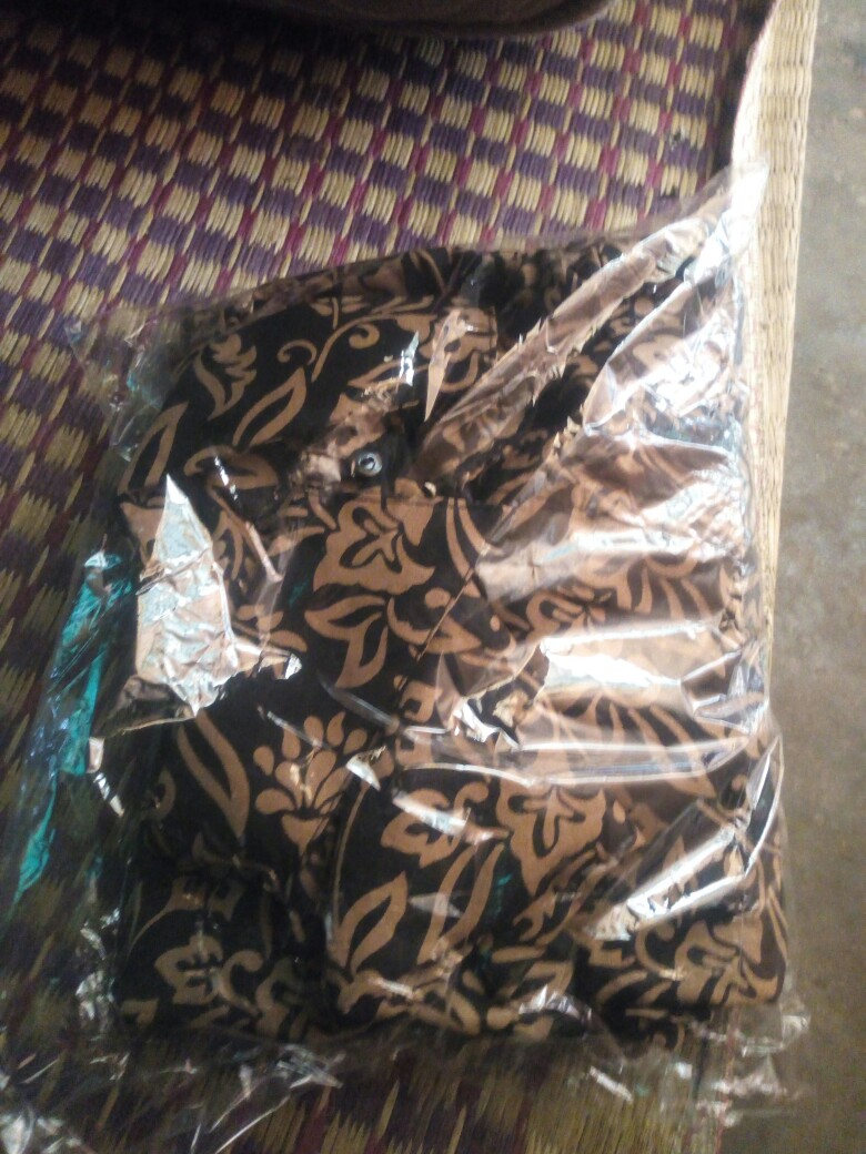 Batik Pria Lengan Panjang Batik Berkah Hrb026 Motif Keratonan Kode 002 Size M L Xl  Reguler.