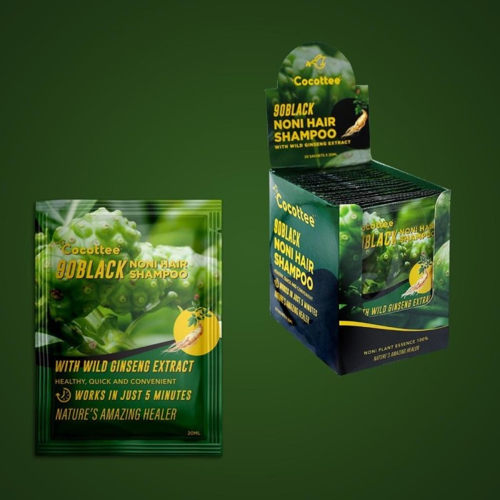 SHAMPO SEMIR / NONI SHAMPO MENGKUDU BPOM / BSY GO BLACK BY COCOTTEE
