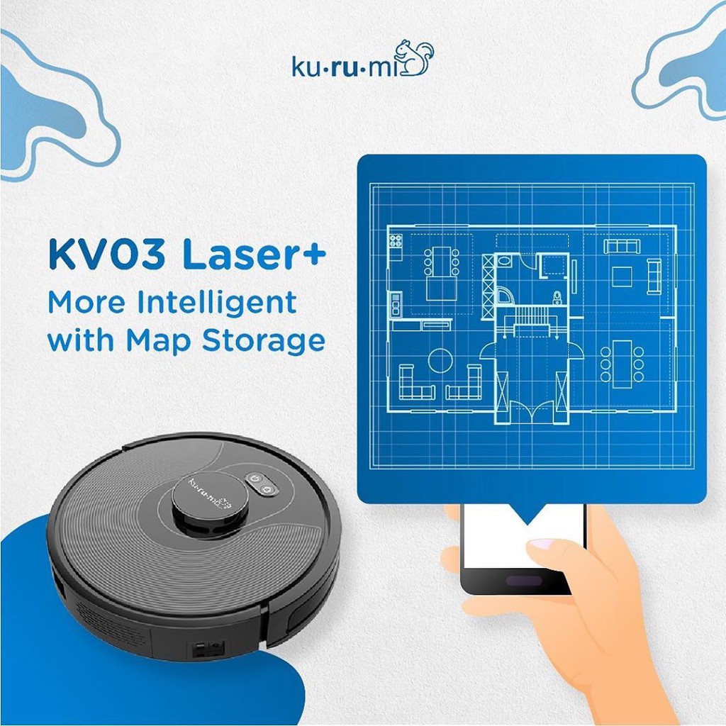 Kurumi KV 03 Laser+ Robot UV Vacuum Cleaner