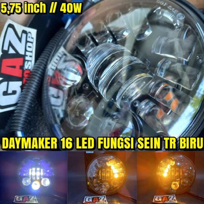 BG154 DAYMAKER 5 75 inch 16 LED Lampu Depan CBHeadlamp Japstyle Custom