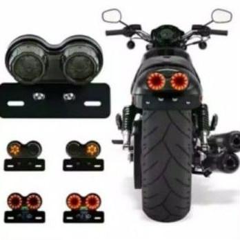 [[BISA COD]] Lampu Stoplamp led motor custom Lampu stop variasi untuk rx king harley, japstyle stop 