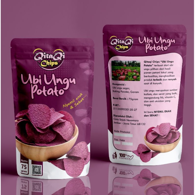 

Snack Ubi Ungu 75 gram Standing Pouch