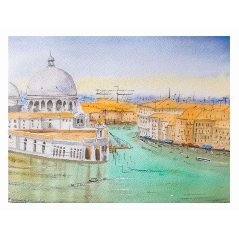 

Art Prints Watercolor Painting Landscape Venice Italy