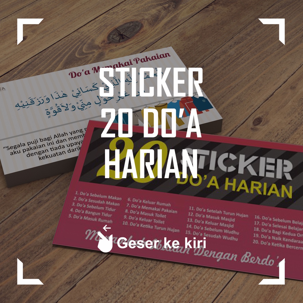 

STIKER 20 DOA HARIAN STICKER SEHARI-HARI