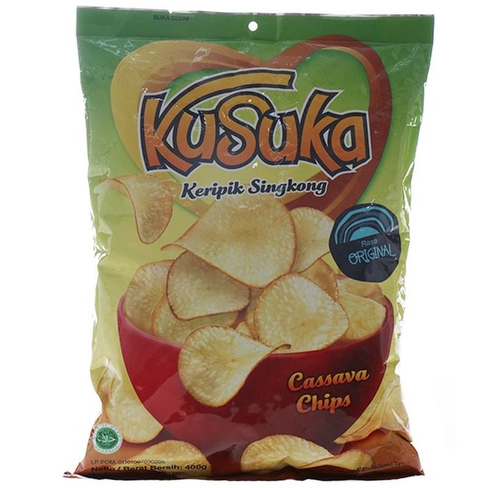 Kusuka Keripik Singkong Original 400Gr