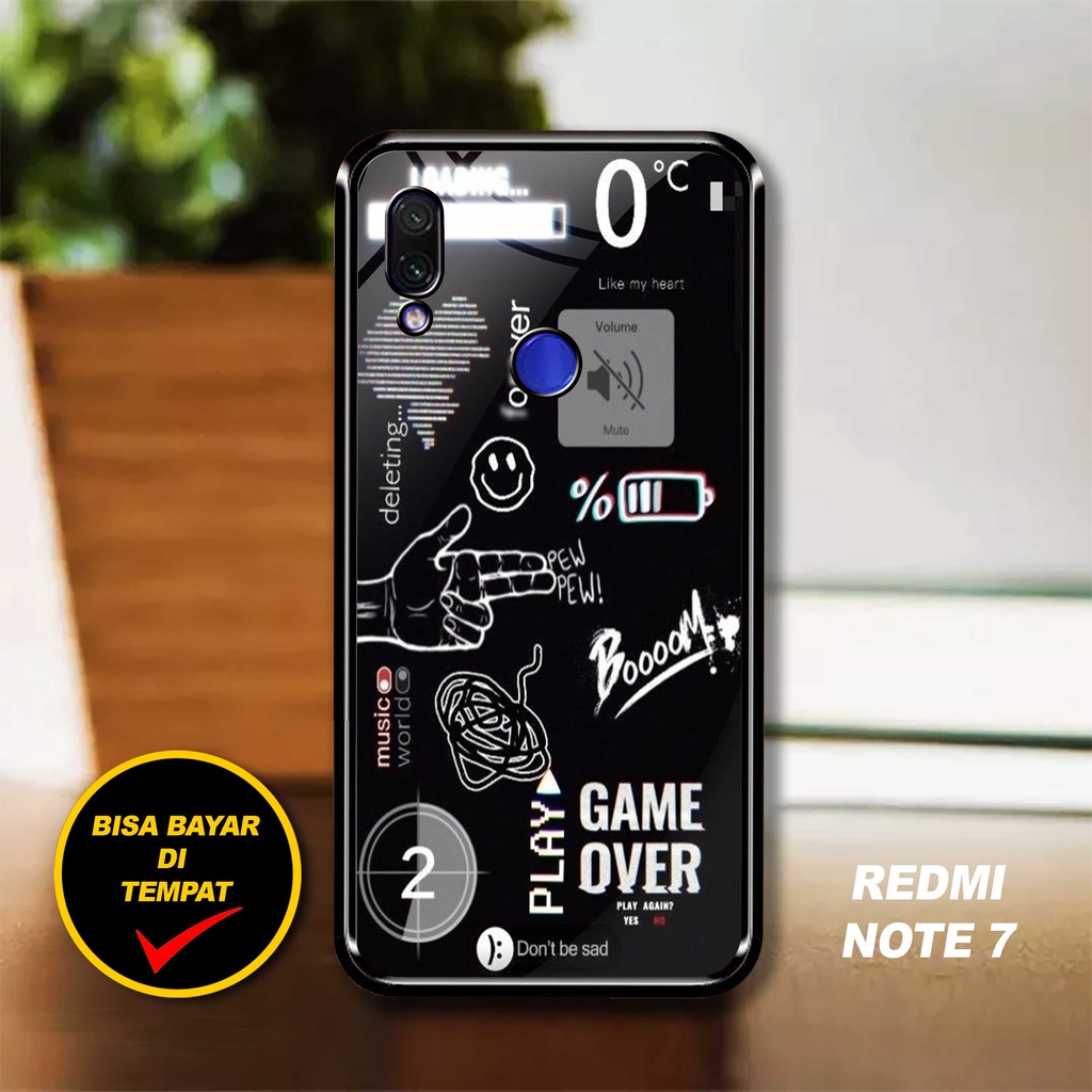SRC - Case Xiaomi Redmi Note 7 Note 7 Pro Casing Hard case 2D Terbaru [ ASTRONOT NASA ] - Case hp - 