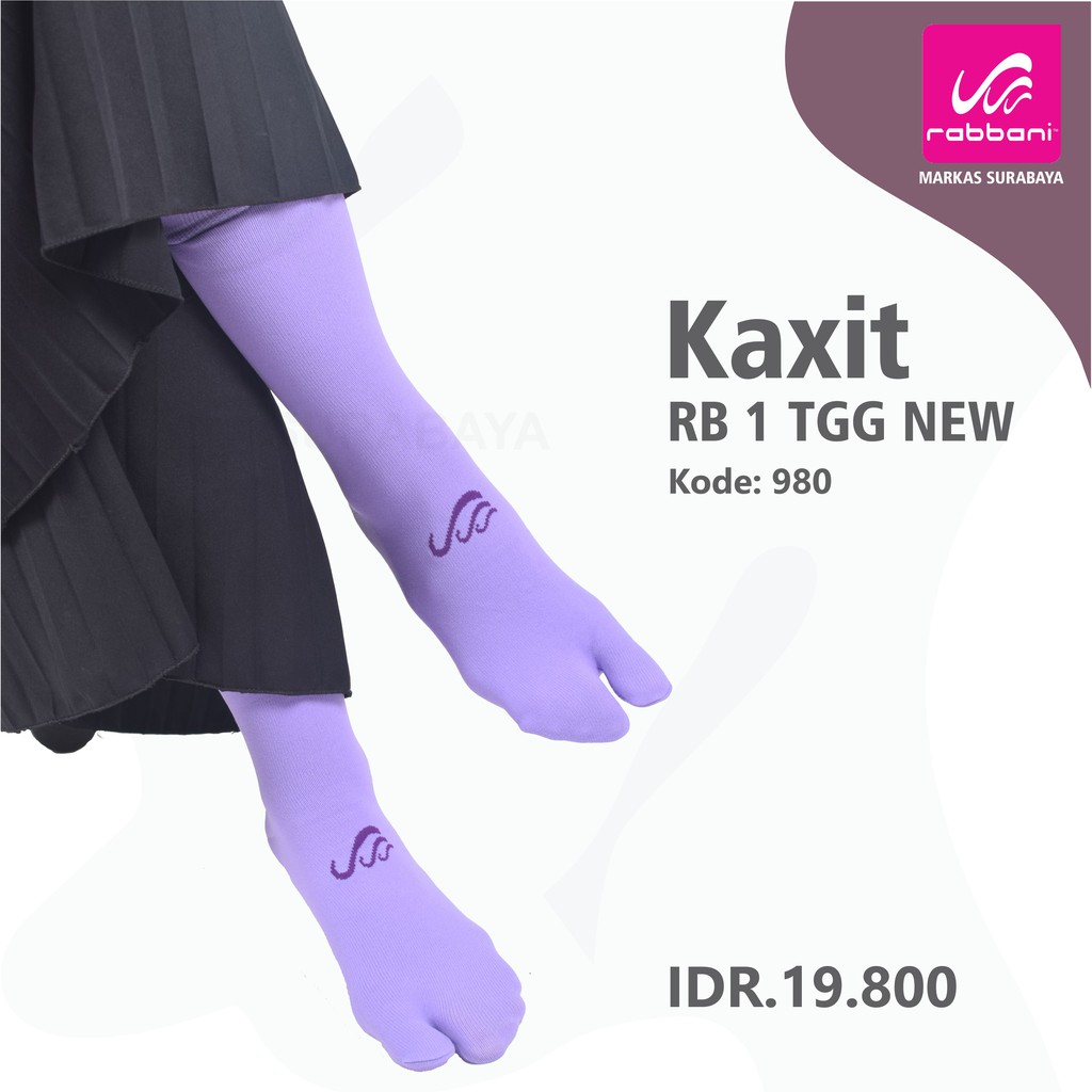 Kaos kaki tanggung jempol Rabbani-980 = Ungu Tua