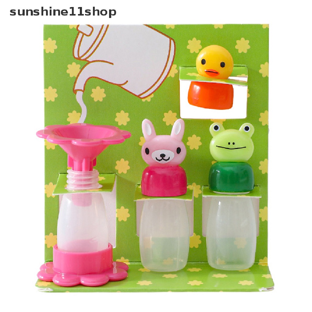 Sho 4Pcs Botol Saus Mini Bentuk Kelinci / Kodok / Bebek