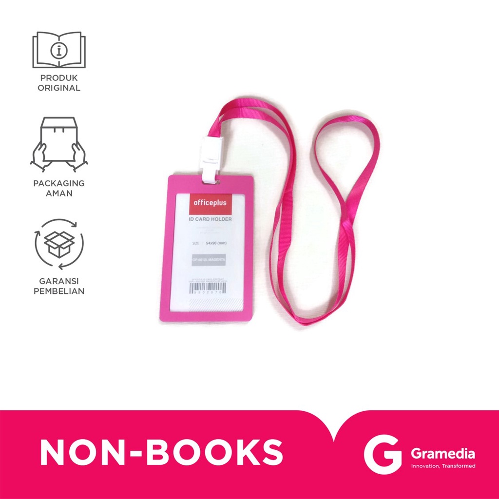 

Office-P Id Card Portrait Sqr+Lanyard Magenta Op-6612L