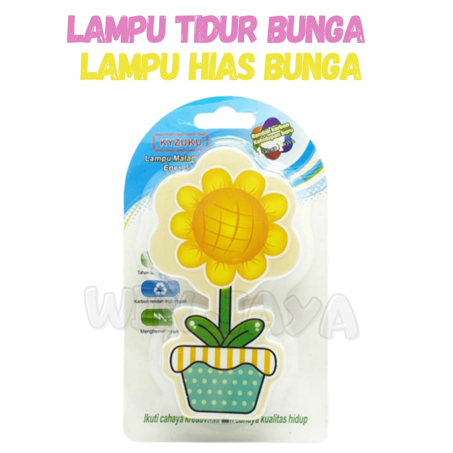 LAMPU TIDUR LED BUNGA LAMPU MALAM LAMPU HIAS BUNGA