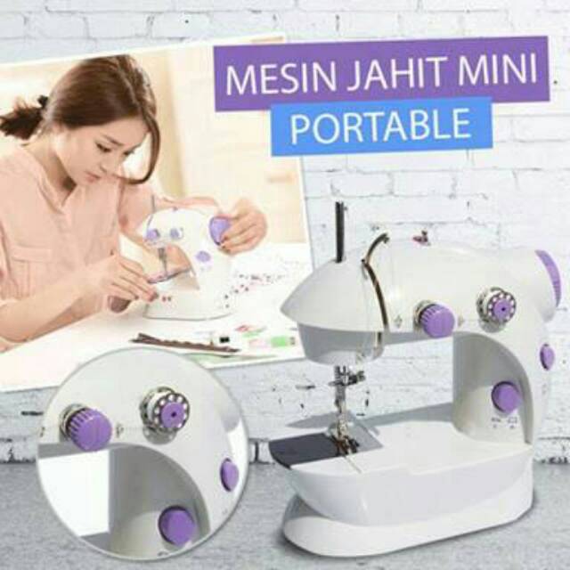 MESIN JAHIT MINI PORTABLE WITH LAMPU LED