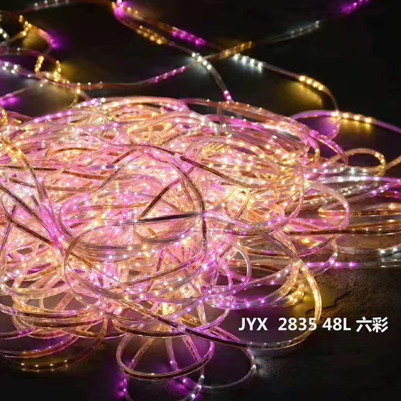 LAMPU LED STRIP ROPE LED 3528 220v(1m~99m) RGB IP66 METERAN 6 WARNA (LAMPU TIKTOK)