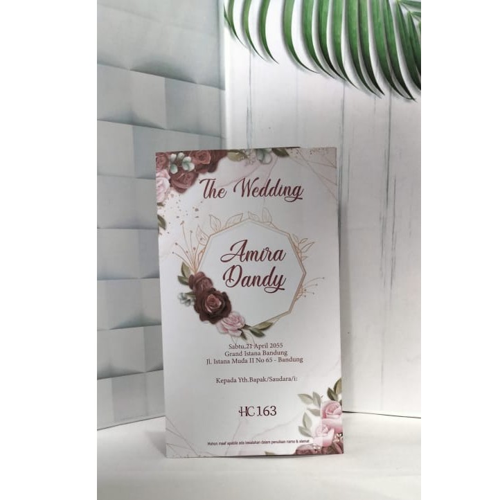 BLANGKO UNDANGAN HC 163 - HARGA MURAH TAMPILAN MEWAH