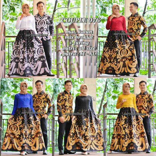 Batik Couple Broklat 076 Hem lengan panjang