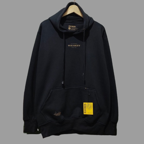 Switer Hoodie Pria Wanita Hitam Distro Gambar Simple Kachios Cowok Fleece Tebal Sweatshirt Hoodie Or