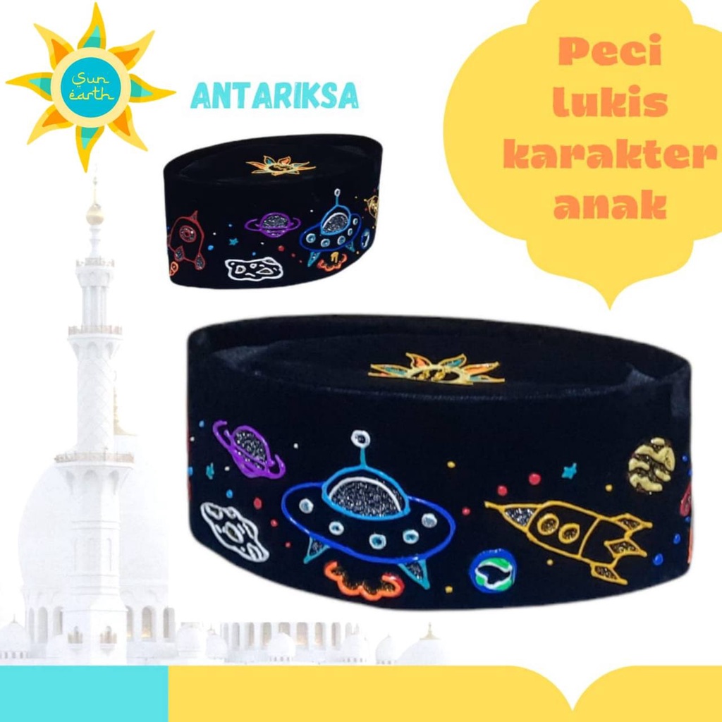 Peci Lukis Karakter By Sun Earth