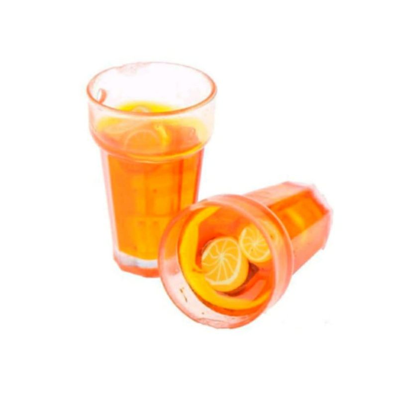 Miniature Gelas Es Lemon Tea skala 1:12