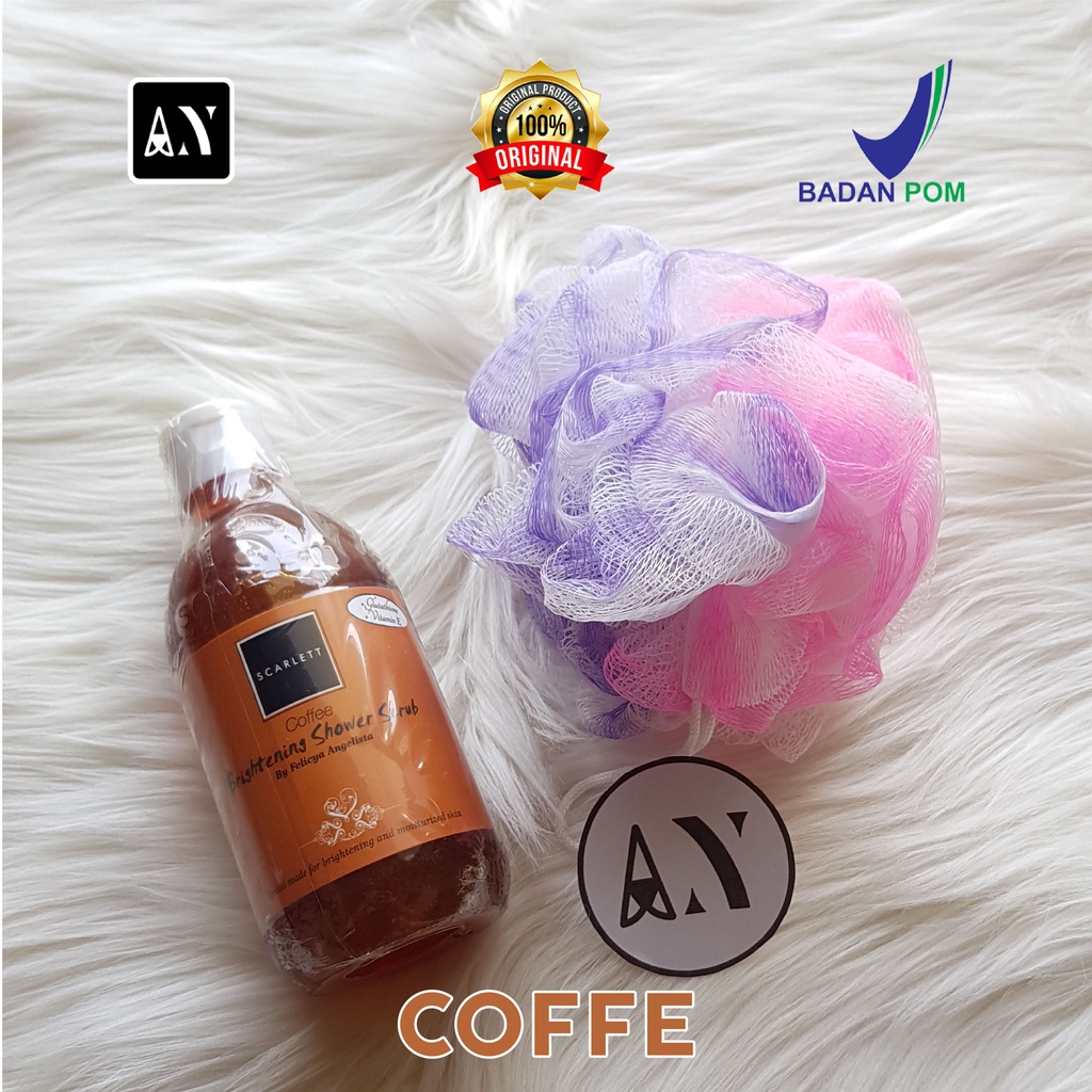 SCARLETT WHITTENING ( FREE GIFT SPONS BATCH / SPONS MANDI ) 100% RESMI ORIGINAL SHOWER SCRUB VARIAN 