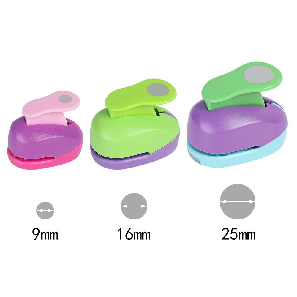 Suyo 9mm 16mm 25mm Warna Random Putaran Lubang Punch Nyaman DIY Handmade Embos
