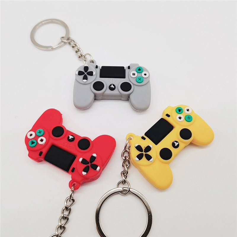 TK Creative Mini Game Console Controller Keychain Cartoon Model Joystick Handle Key Chain