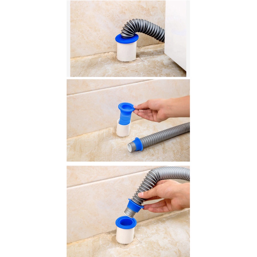 Silikon Penutup Lubang Pipa Sewer Seal Leak Water Pipe Draininner - Blue