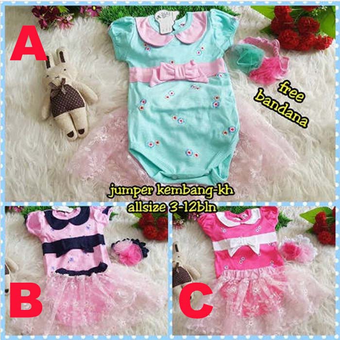 BAJU BAYI PEREMPUAN JUMPER BAYI CEWEK LUCU BLOSSOM