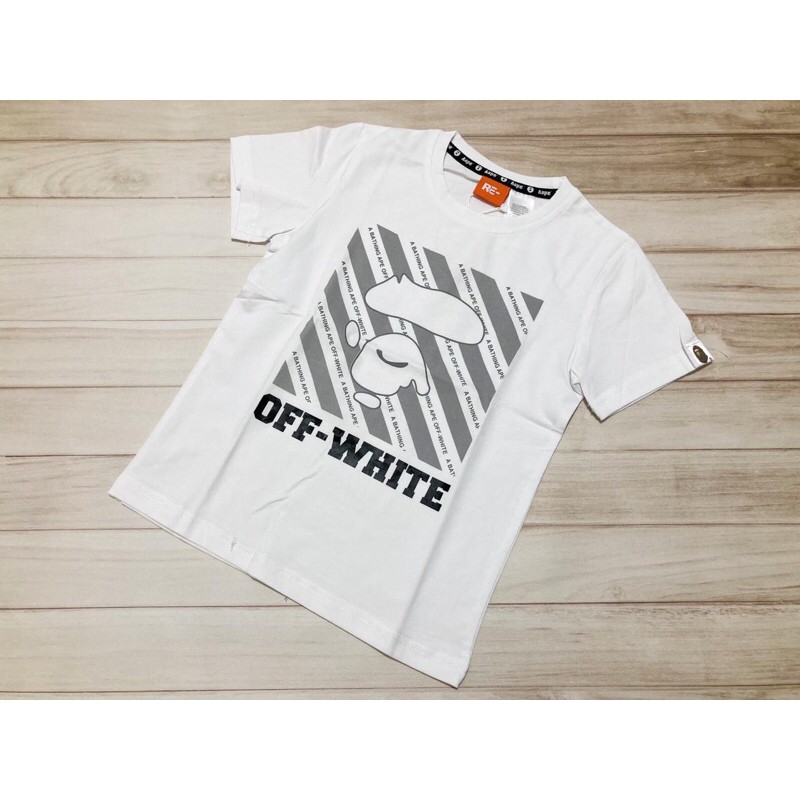 kaos off white anak/kaos anak branded import murah/baju anak murmer/kaos anak cowok cewek unisex
