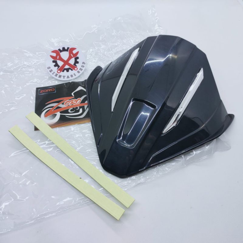 Visor Vario 150 fi Esp New 2018-2019-2020 Hitam dan carbon kilat Zoro