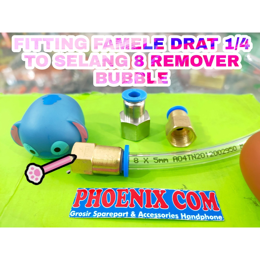 FITTING FAMALE 1/4 DRAFT TO SELANG 8MM REMOVER BUBBLE NEPTO BR-3
