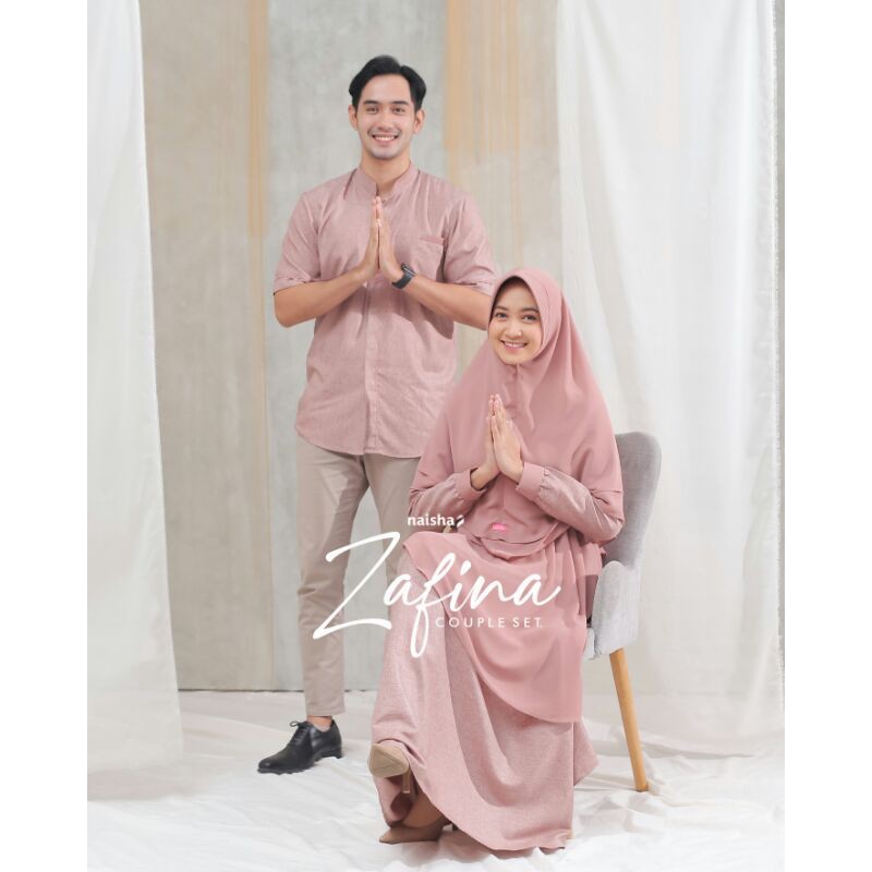 Gamis Zafina Couple Naisha Dress - Gamis Koko Couple Lebaran