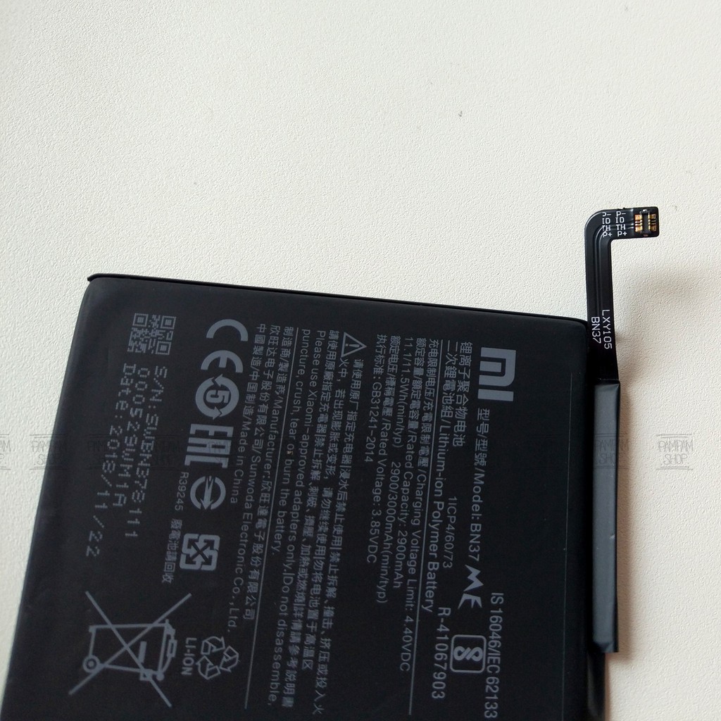 Baterai XiaoMi BN37 Redmi 6 6A Batre Xiao Batrai Battery Batrai BN 37