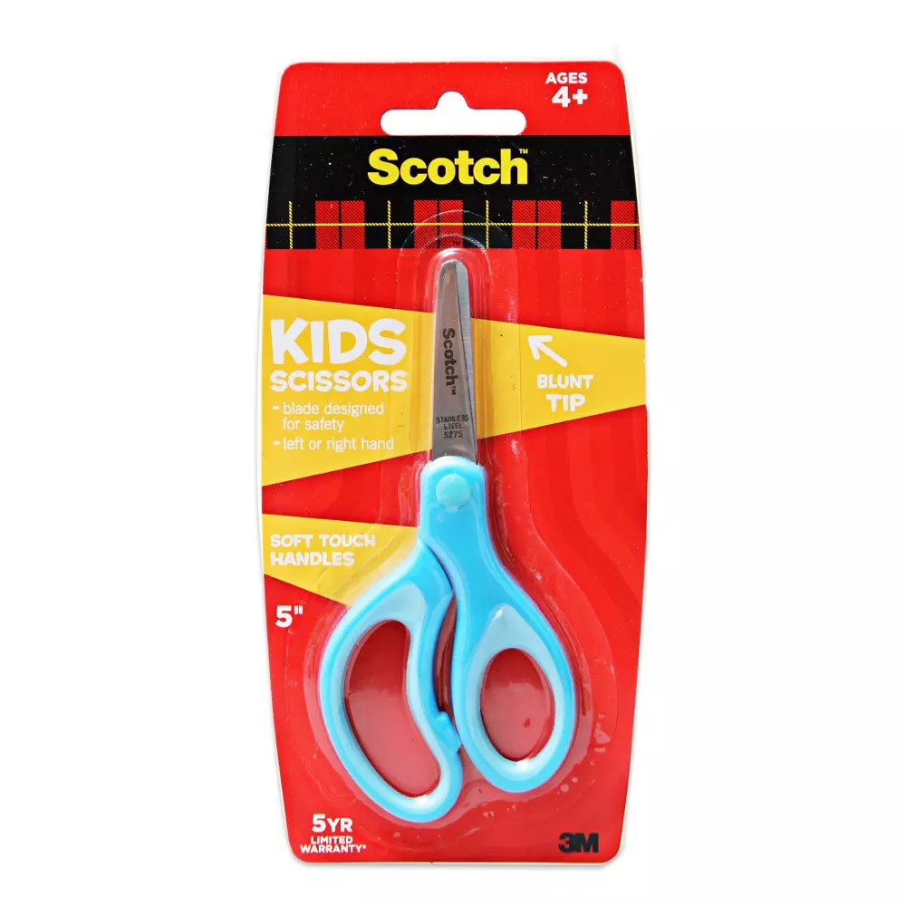 

SCISSORS 1442B KIDS BLUNT TIP 5" BLUE SCOTCH 3M