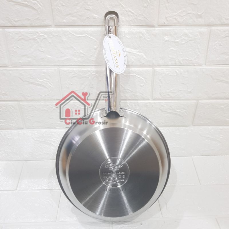 BIMA HERITANCE PRO LITE FRYPAN 3 PLY STAINLESS Penggorengan Stainless BP121820 BP120820-1