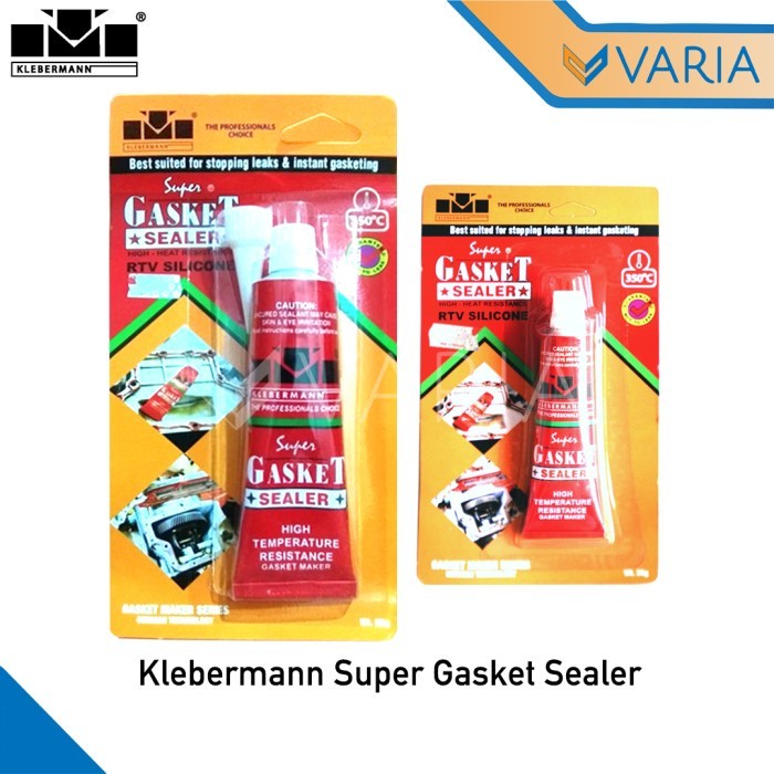 Klebermann Super Gasket Sealer 85 gr High Temp RTV Silicone Red Merah