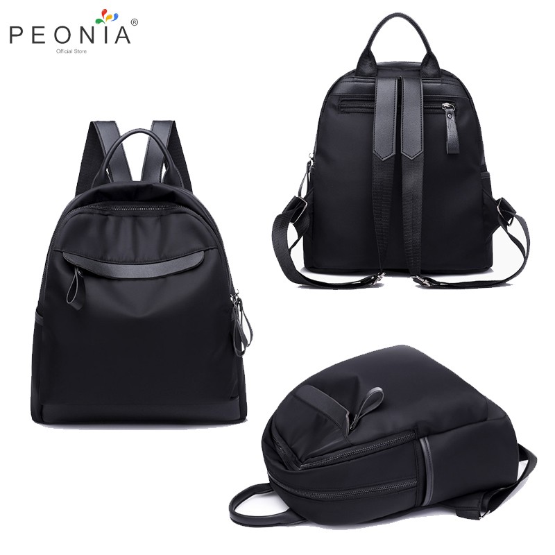 Peonia Tas  Ransel Wanita Import Backpack Kantor Kuliah 