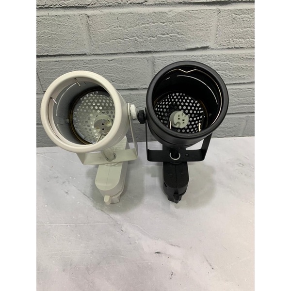 kap sorot lampu rel mr16 / casing lampu halogen rel mr16