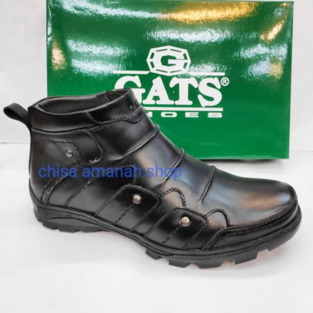 SEPATU GATS TO 2251 BLACK ORIGINAL SEPATU BOOTS KULIT bisa cod