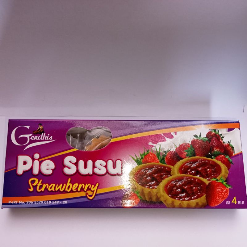 

Pie susu strawberry