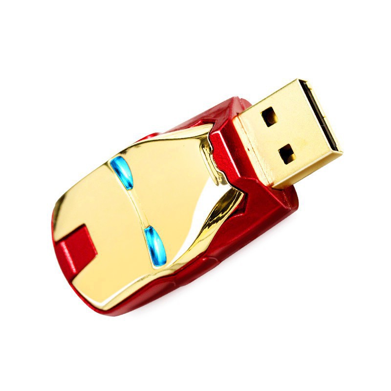 Metal Avengers Iron man LED Pen Drive USB 2.0 Portable Flash Drive