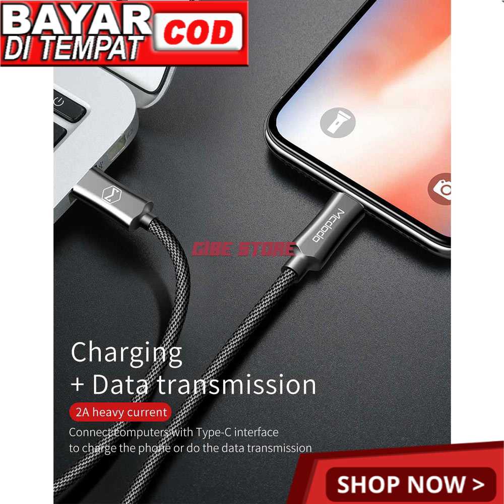 MCDODO Kabel Charger USB Type C to Lightning PD QC 1.8m - CA-4993