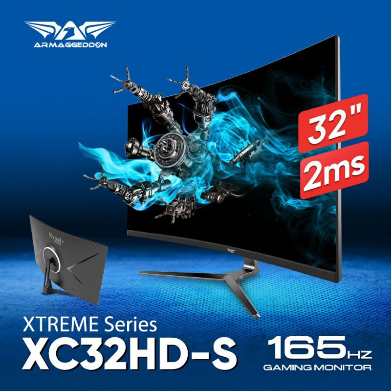 LED Monitor Gaming Armageddon Pixel Plus Xtreme XC32HD 32"  Curve